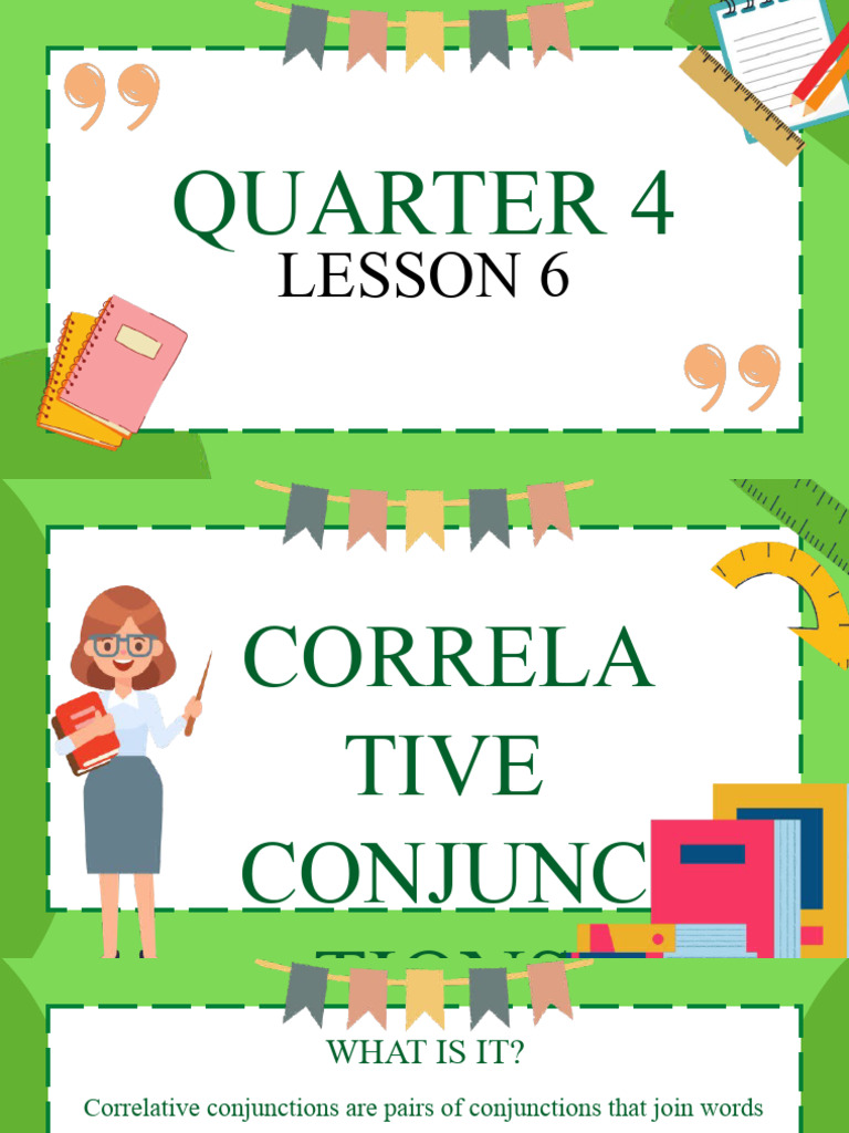 Lesson 6 (Correlative Conjunctions) PDF