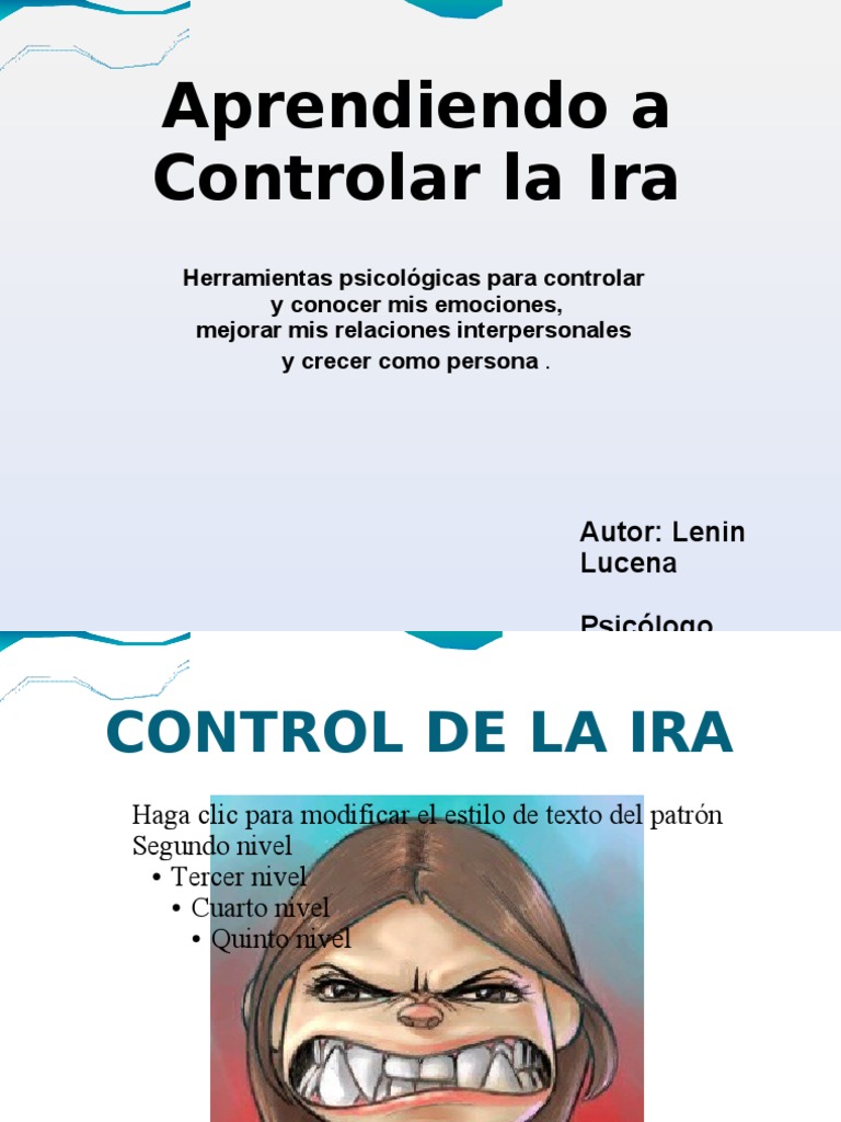 Control de La Ira | Descargar gratis PDF | Ira | Las emociones