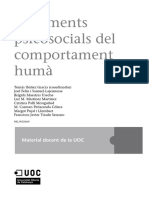 Fonaments Psicosocials Del Comportament Humà