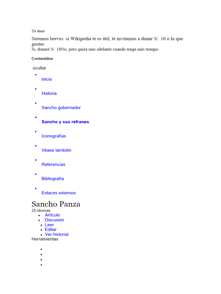 Sancho Panza Pdf Don Quijote Novelas Españolas