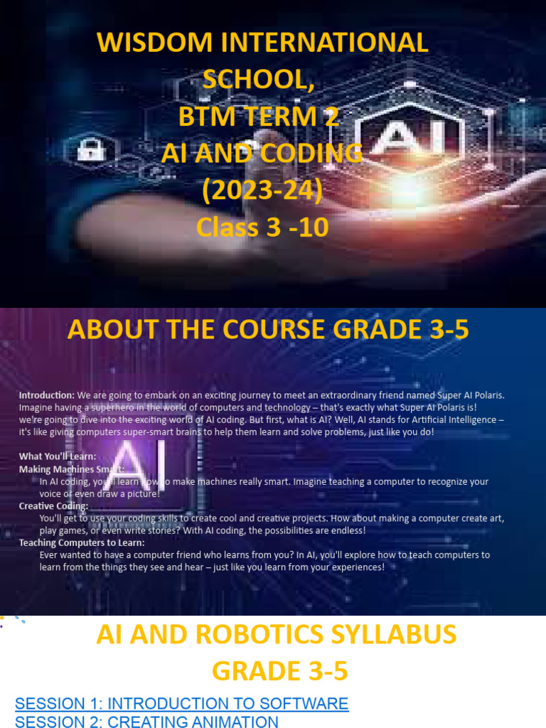 AI and Coding Course Overview 2023-24 | PDF | Artificial Intelligence ...