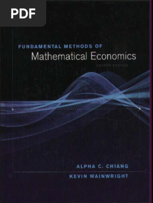 Amazon.com: Fundamental Methods of Mathematical Economics