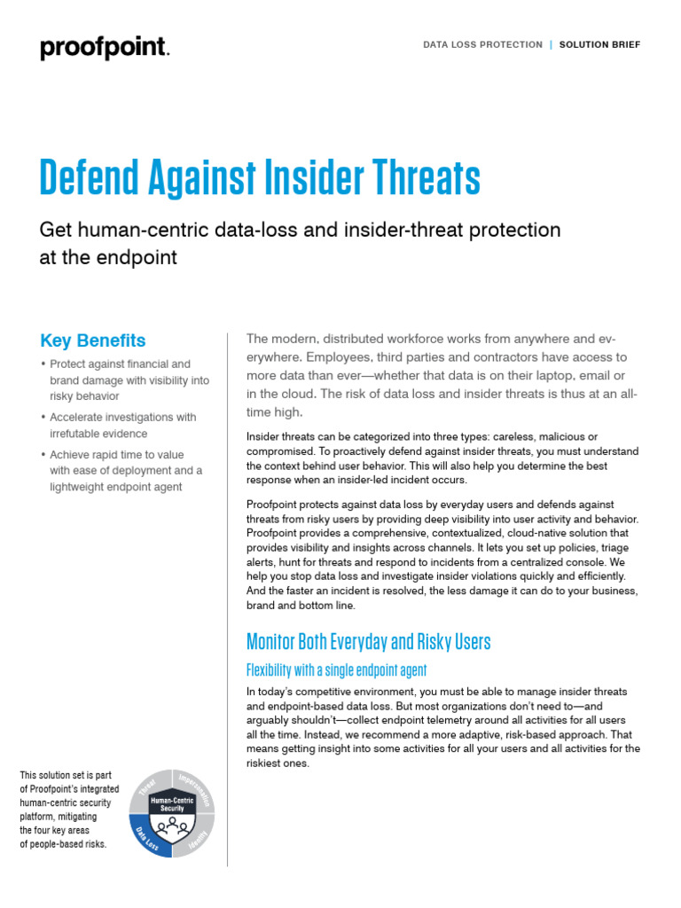 Insider Threat Protection Solutions | PDF | Security | Computer Security