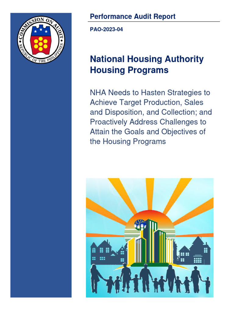 NHA Housing Program Performance Audit 2023 | PDF | Audit