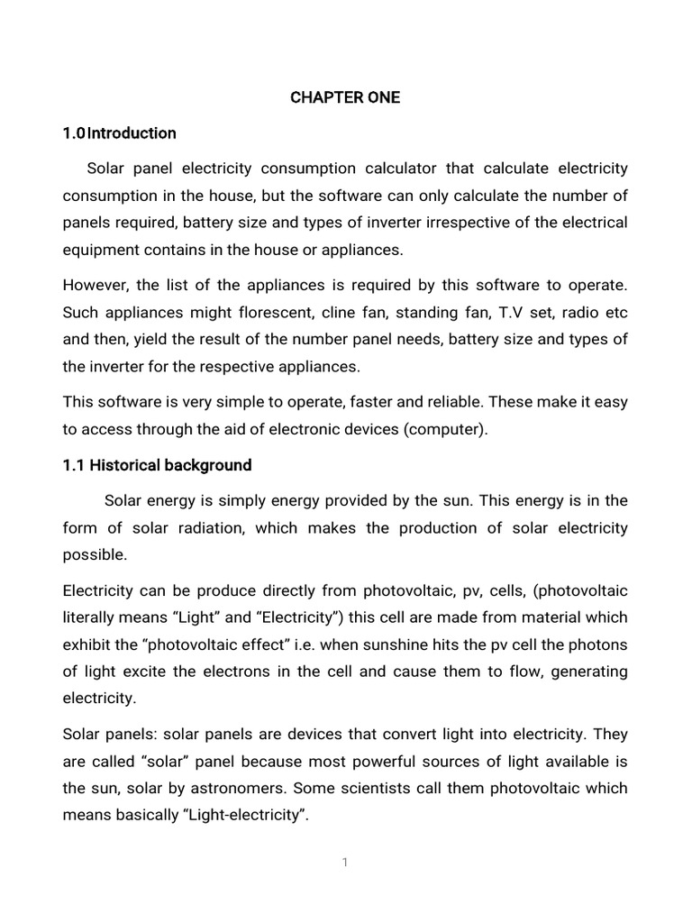 Solar Panel Project Pdf