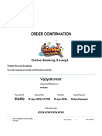 Jollywood Order Confirmation - Online Ticketing