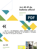 Art 48 49 Du Bulletin Officiel