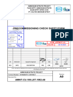 AMNIT-CU-100-LST-1002-A0-Pre-commissioning Check Sheet Form OSBL 1111