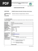 Computer Communication and Networks Course Description Form