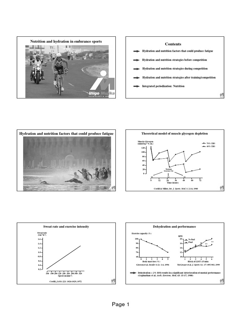 Endurance Sports Nutrition & Hydration Guide | PDF | Dehydration | Glycogen