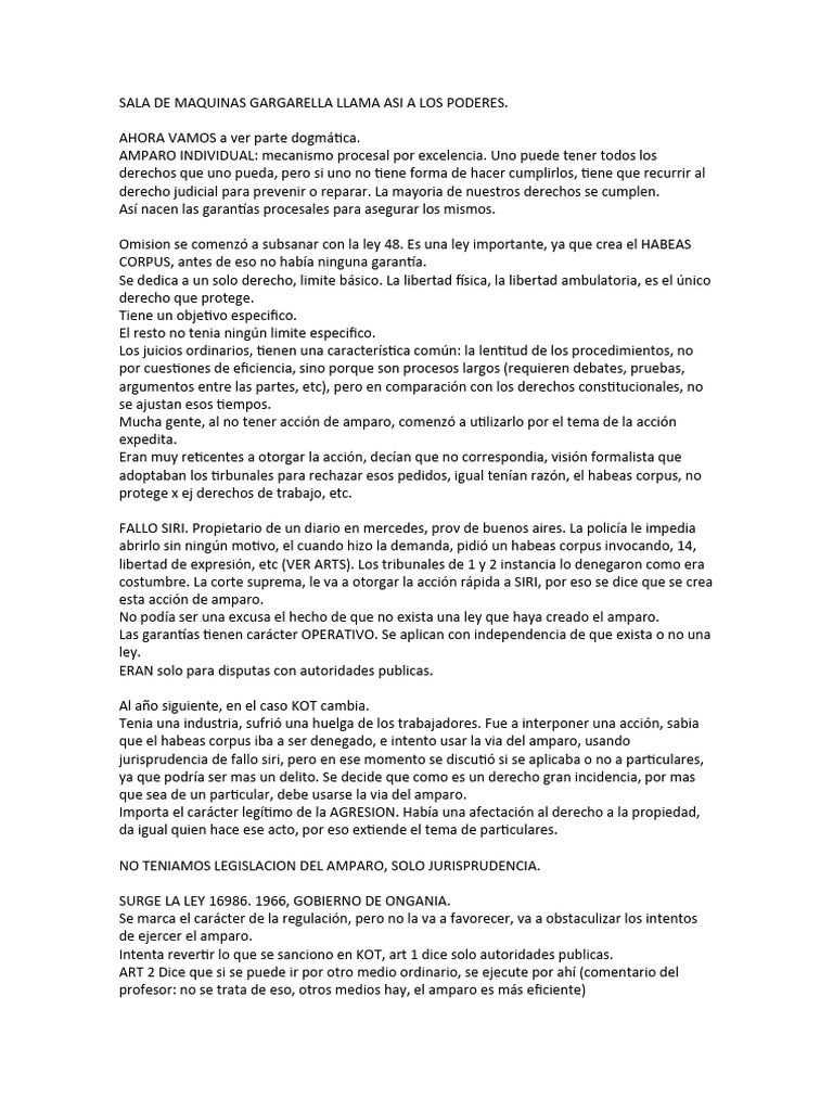 Constitucional - Amparo | PDF | Habeas corpus | Caso de ley
