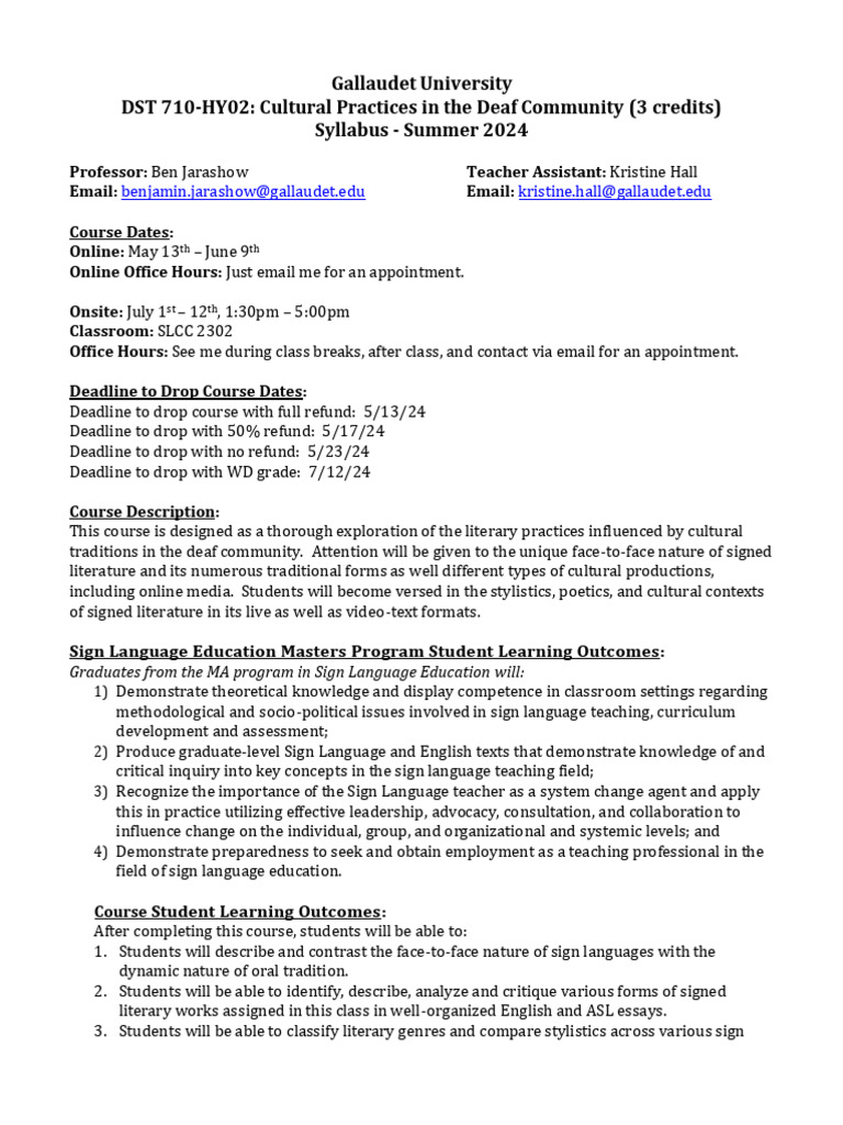 DST 710 Syllabus Summer 2024 2 | PDF | Human Communication