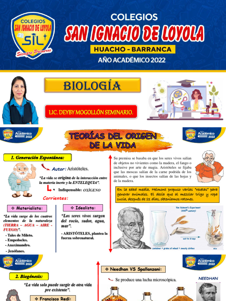 Teorías del Origen de la Vida | PDF | Biología | Naturaleza