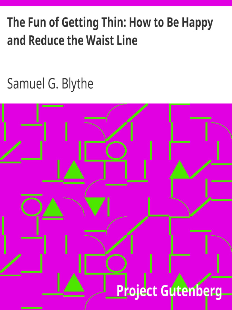The fun of getting thin how to be happy and reduce the waist line pdf