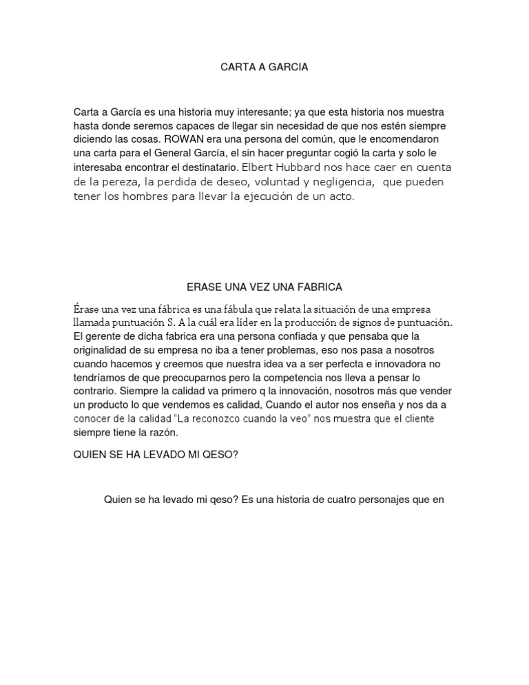 Carta a Garcia