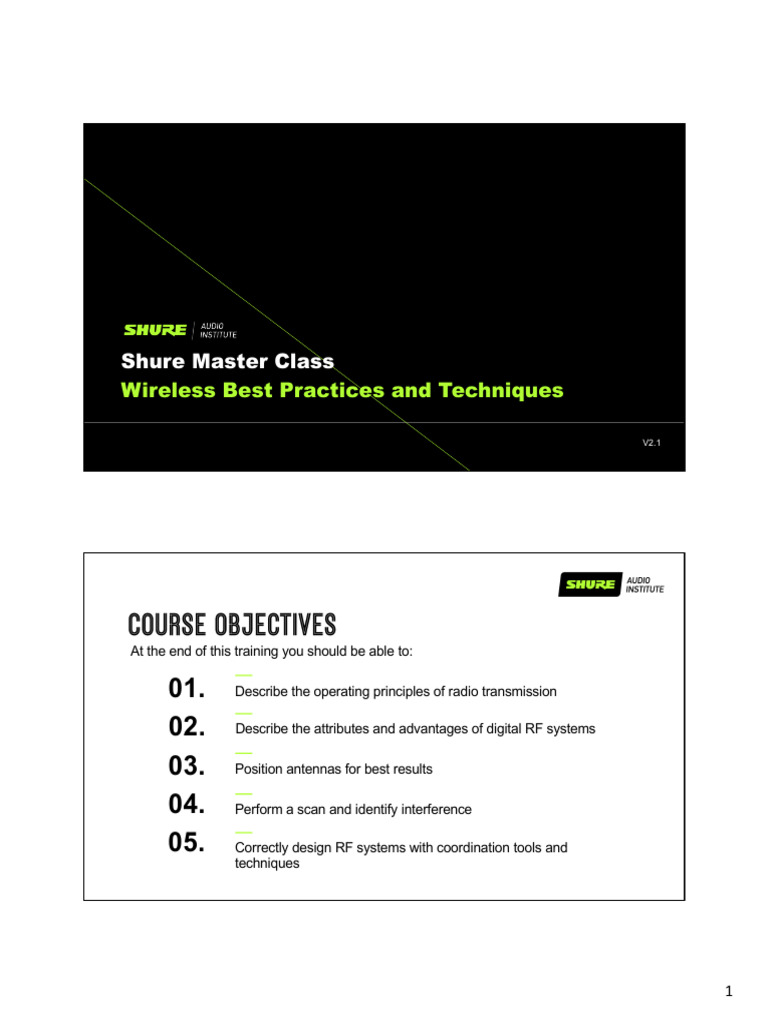 Wireless Audio Master Class Guide | PDF | Modulation | Frequency Modulation