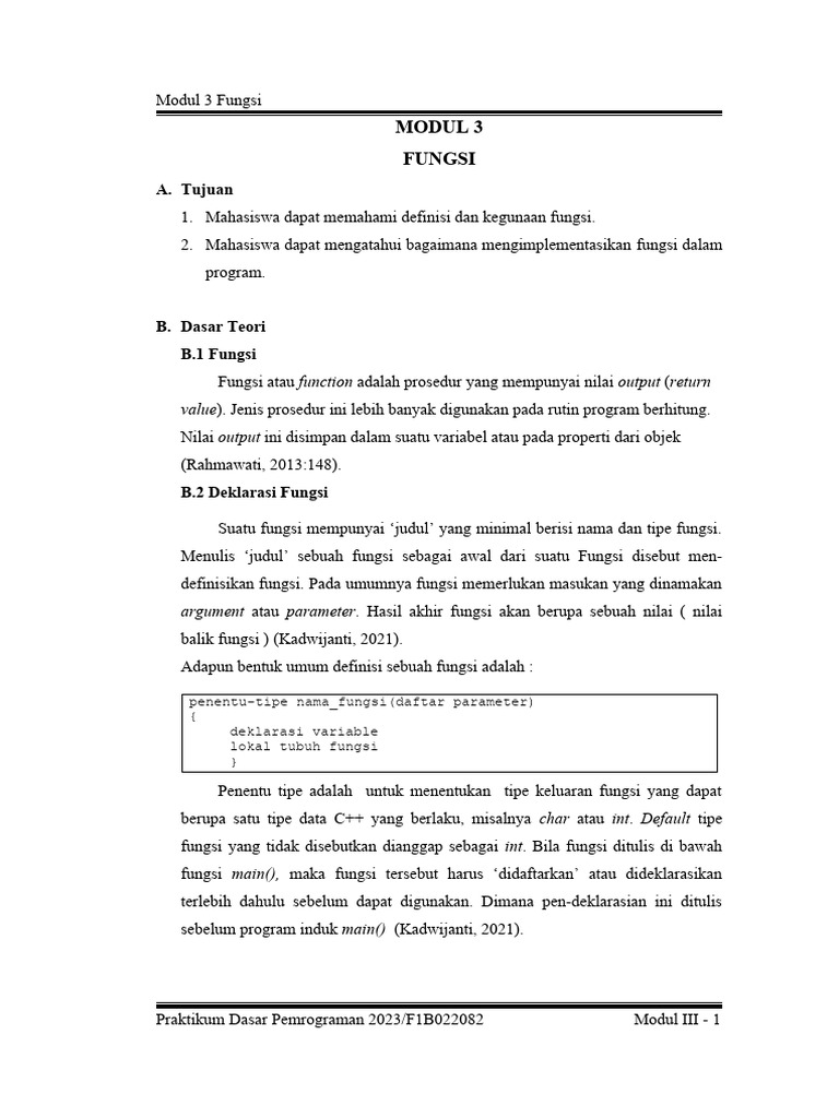 Modul P3 | PDF