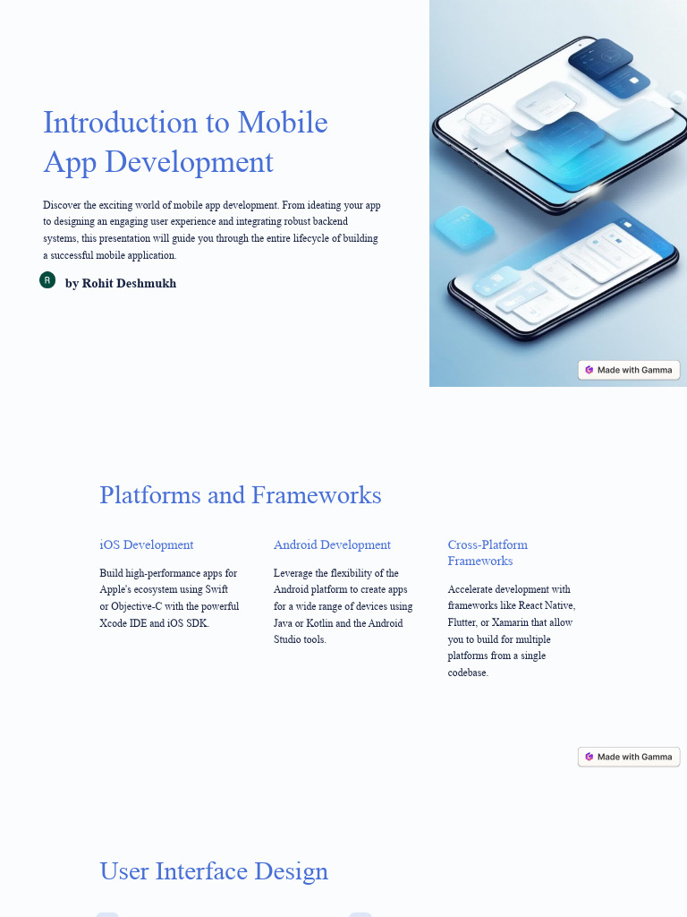 Introduction To Mobile App Development | Download Free PDF | Mobile App ...