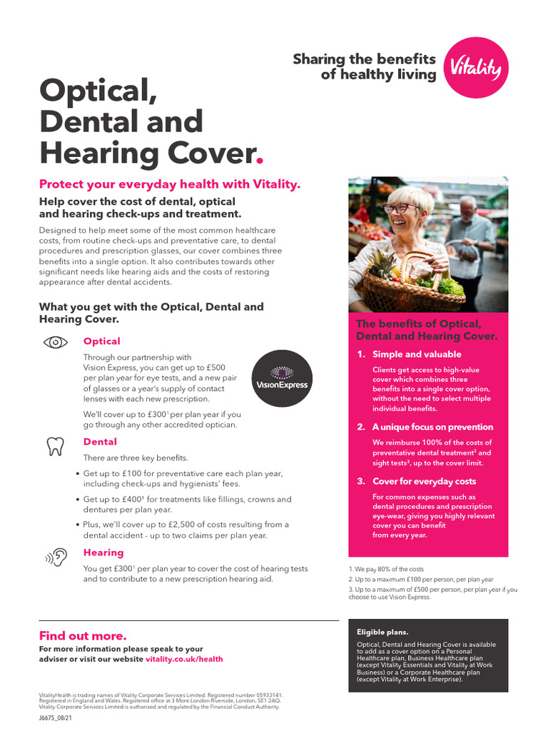 OpticalDentalHearing Cover Download Free PDF Glasses Preventive