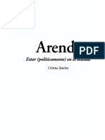 Sánchez, Cristina -  Arendt. Estar (políticamente) en el mundo (1)