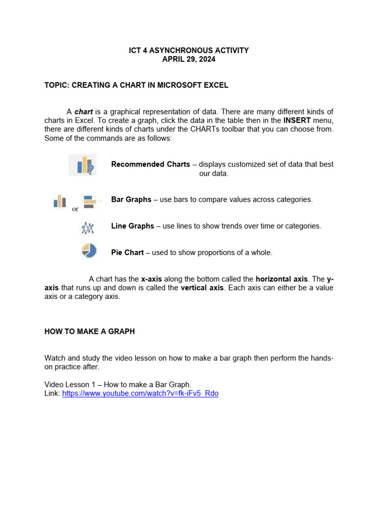 Create Charts in Microsoft Excel | PDF