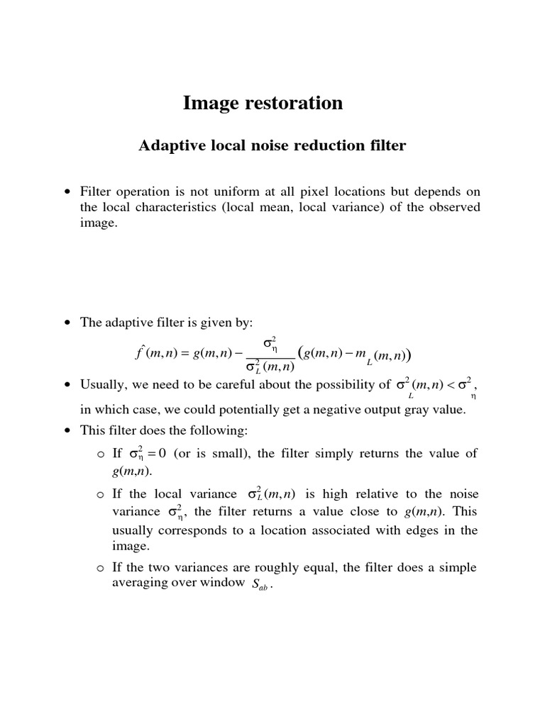 Adaptive Filter | PDF | Filter (Signal Processing) | Signal Processing