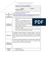 Plan de Mejoramiento y Acta de Recibido