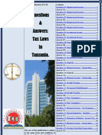Tax Laws in Tanzania: Taxation Questions & Answers