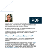 What is a Compliance Framework