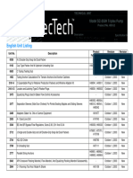 English Unit Listing