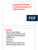 Assessment of Power Quality Characteristics of Wind Farms Assessment of Power Quality Characteristics of Wind Farms
