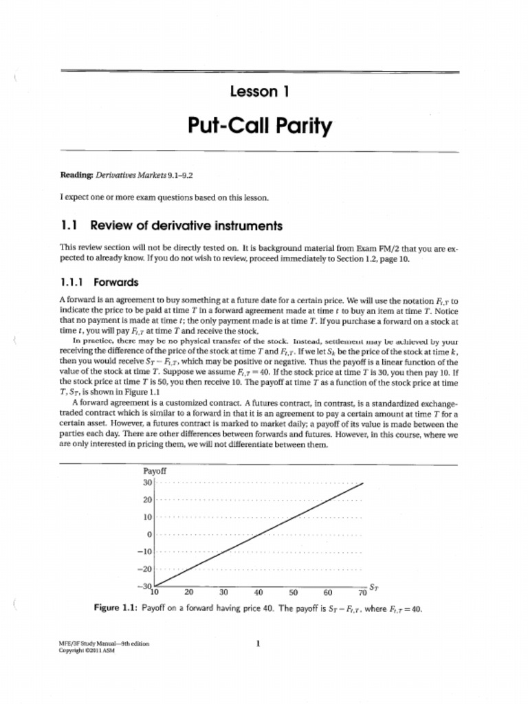 Put Call Parity | PDF
