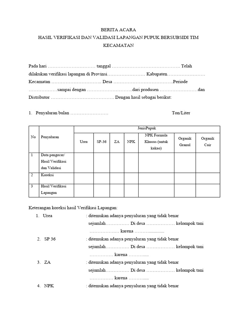 Berita acara verval pdf