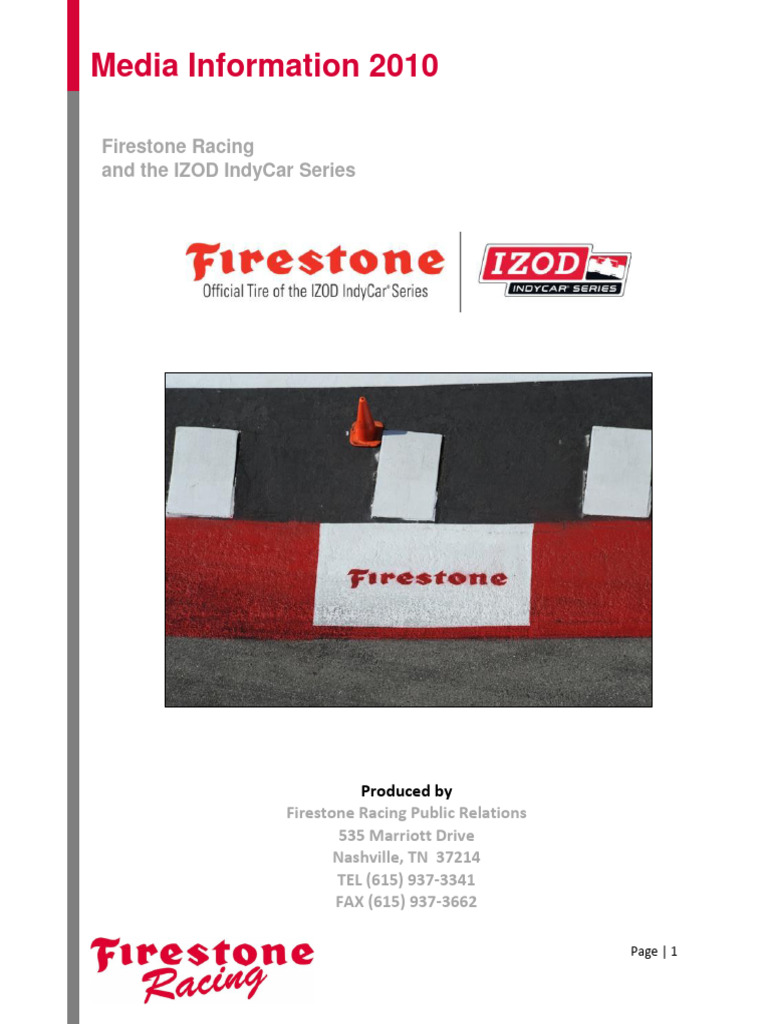 2010 IZOD IndyCar Series Media Guide | PDF | Indianapolis Motor ...