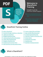 SharePoint Training Presentation | PDF | Share Point | Microsoft Office