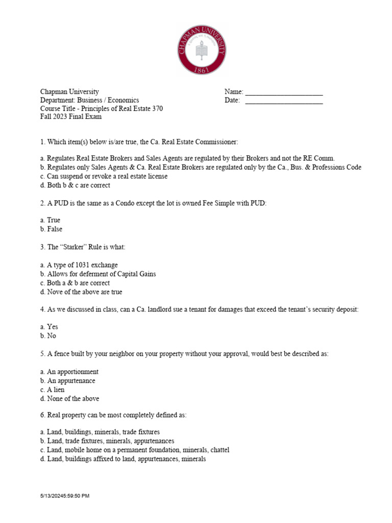 my-final-fall-2023-principles-chapman-1-pdf-leasehold-estate