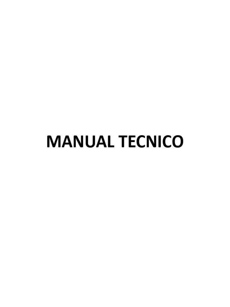 Manual tecnico munitiket pdf mi sql php