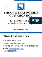 Phương Pháp Nghiên Cứu Khoa Học - Slide 01