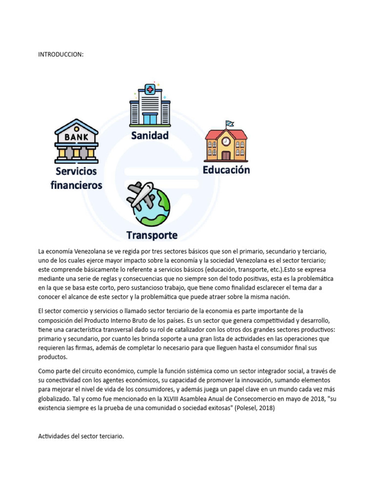 Sector Octogenario de La Economia | PDF | Comercio | El comercio ...