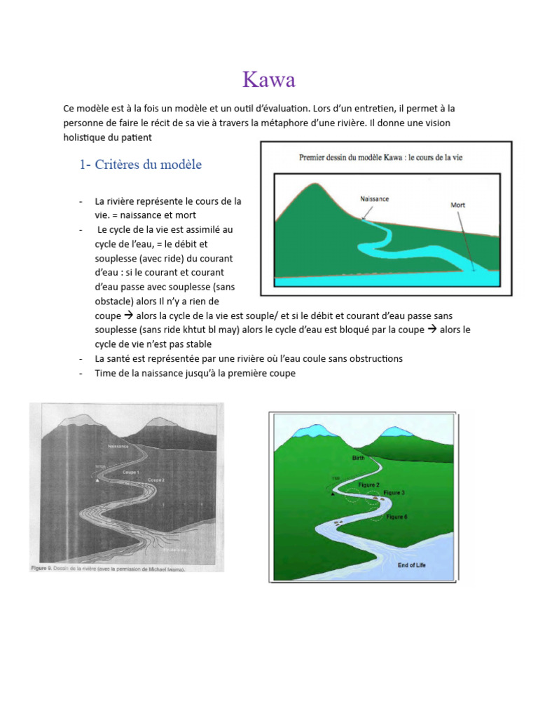 Modèle Kawa : Évaluation de la vie par la rivière | PDF | Eau