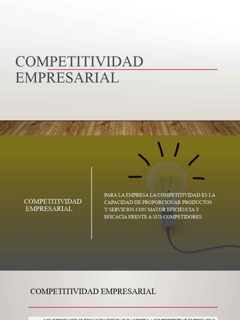 Competitividad Empresarial | PDF | Mercado (economía) | Business