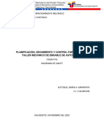 Diagrama de Gantt Mejoramiento Continuo Maria Marapata