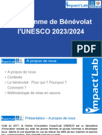 Programme Benevolat Impactlab Unesco