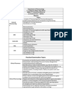 Department of Pharmacology Sessional 1st Syllabus 2024