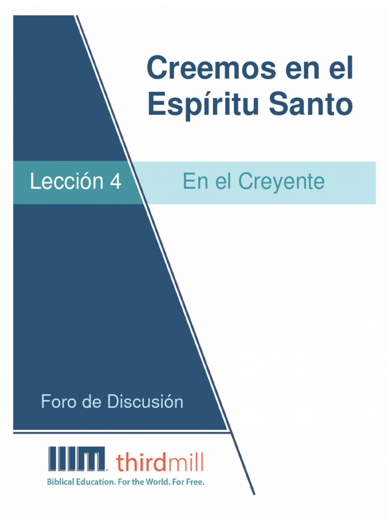 El Espíritu Santo en la Salvación | PDF | espíritu Santo | Pecado