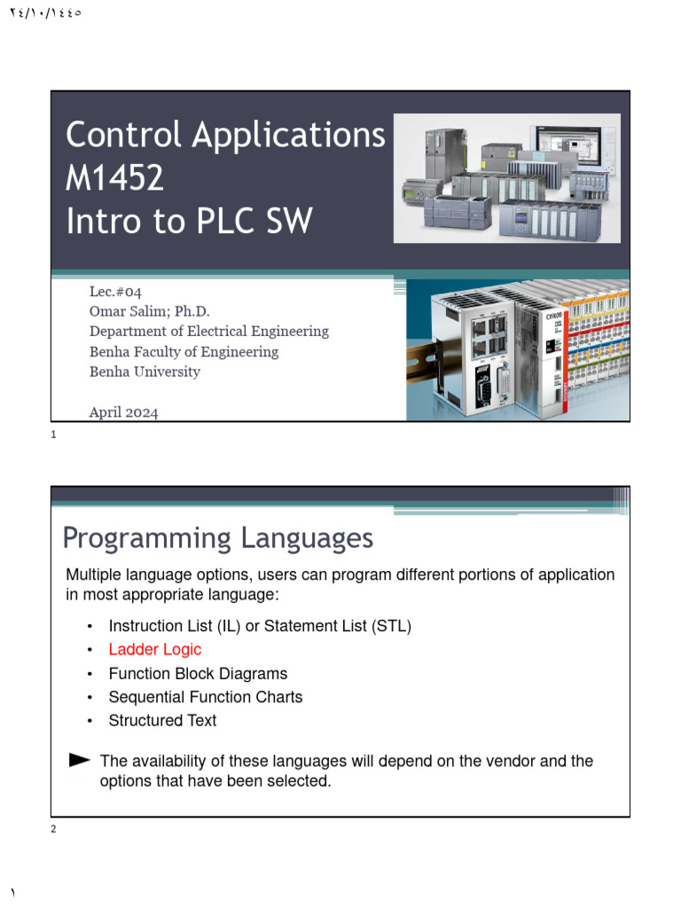 PLC Programming Languages Overview | PDF | Input/Output | Logic