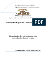 TP Détermination Des Indices Dacide Et de Saponification 2024