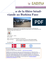 Analyse de La Filière Bétail-Viande Au Burkina Faso: Module Easypol 105 Ressources Complémentaires