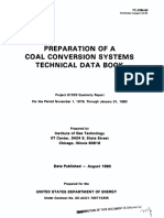 Preparation of A Coal Conversion Systems Technical Data Book