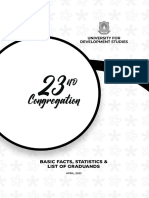 UDS 23rd Congregation Programme Updated